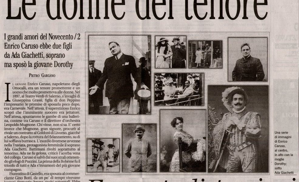 The (Many) Loves of Enrico Caruso - by Olivia Giovetti