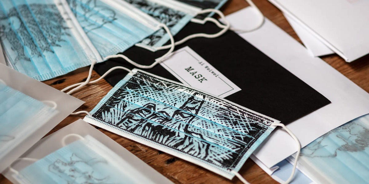 Ai Wei Wei as Mask Designer by Jessica Helfand