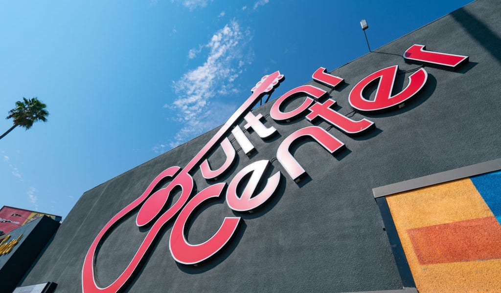 Guitar center price store match amazon