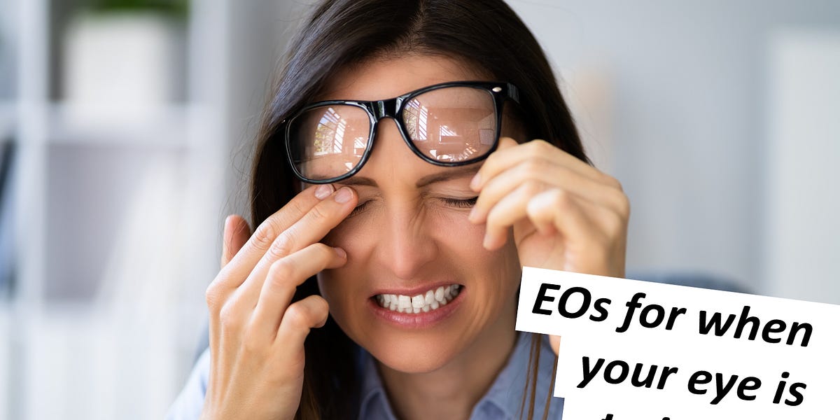 EOs for when your eye won't stop twitching by L. Marrick