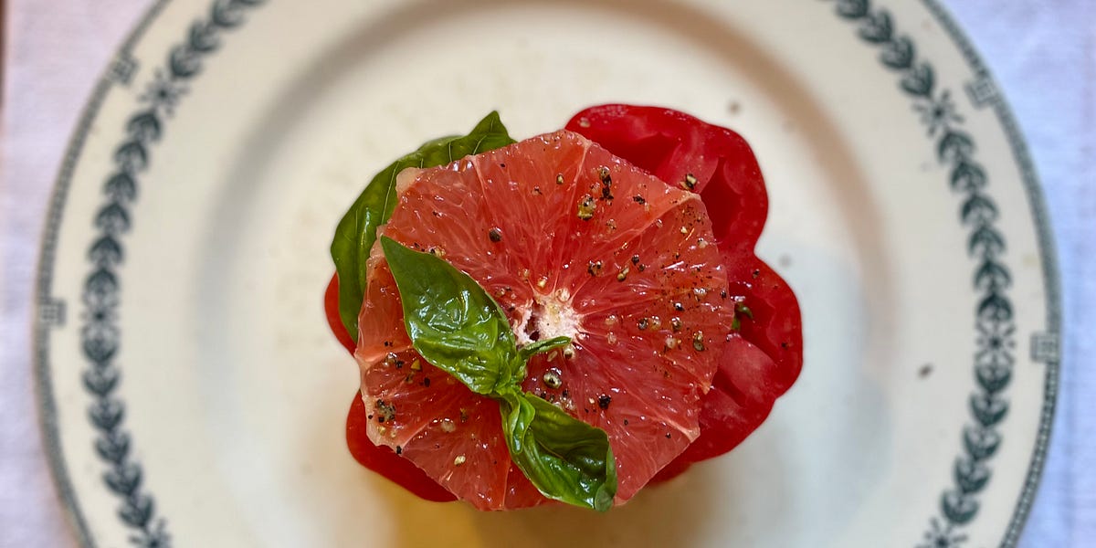 Naked grapefruit, the pith is in the copy. The zen of pamplemousse and