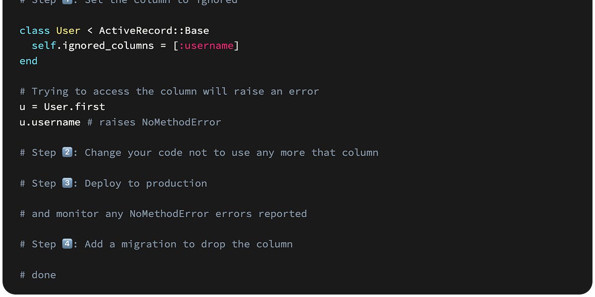 How to safely remove a column in Rails by Lucian Ghinda