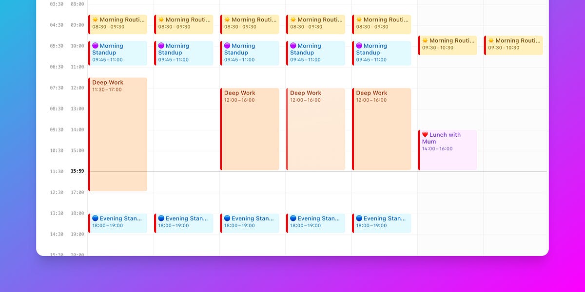 🗓 Cron Calendar by Spoorthi The Report