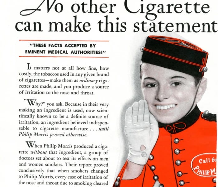 How tobacco industry used doctors to encourage smoking