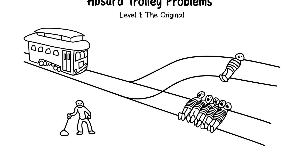 The trolley problem ethics discount