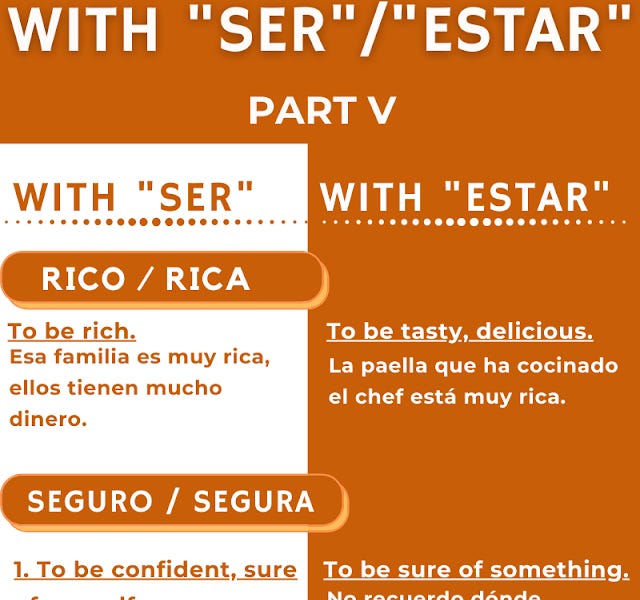 Issue #028 - Last four Spanish adjectives that take a different meaning