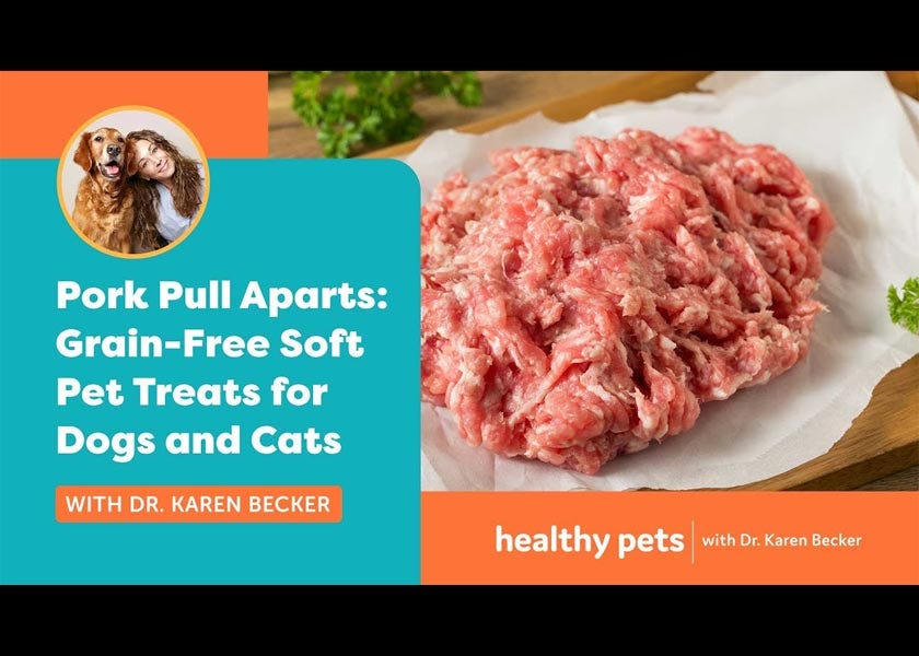 Pork Pull Apart Pet Treats by Dr. Karen Shaw Becker