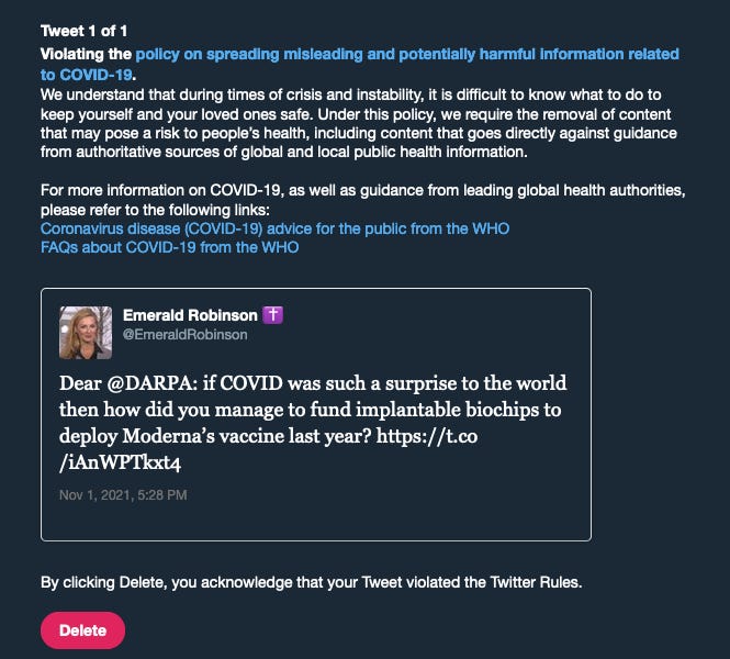 Why Twitter Banned Me - Emerald Robinson’s The Right Way
