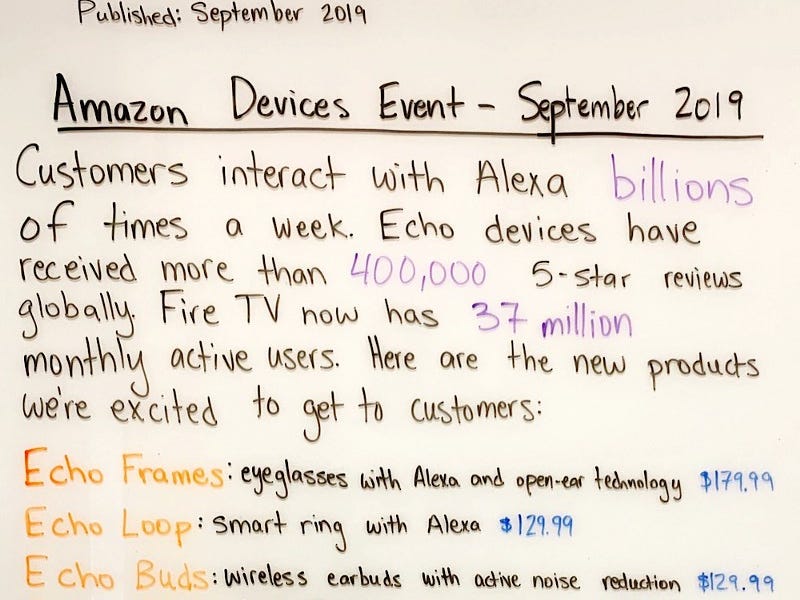 Amazon Devices Event by Danny Sheridan