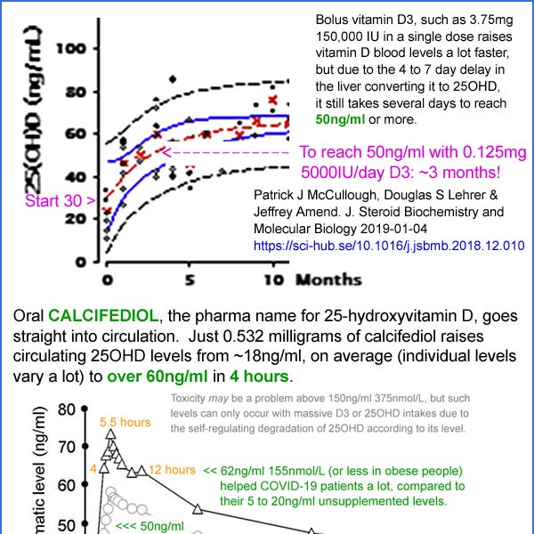 Calcifediol (25hydroxyvitamin D) or bolus vitamin D3 (cholecalciferol