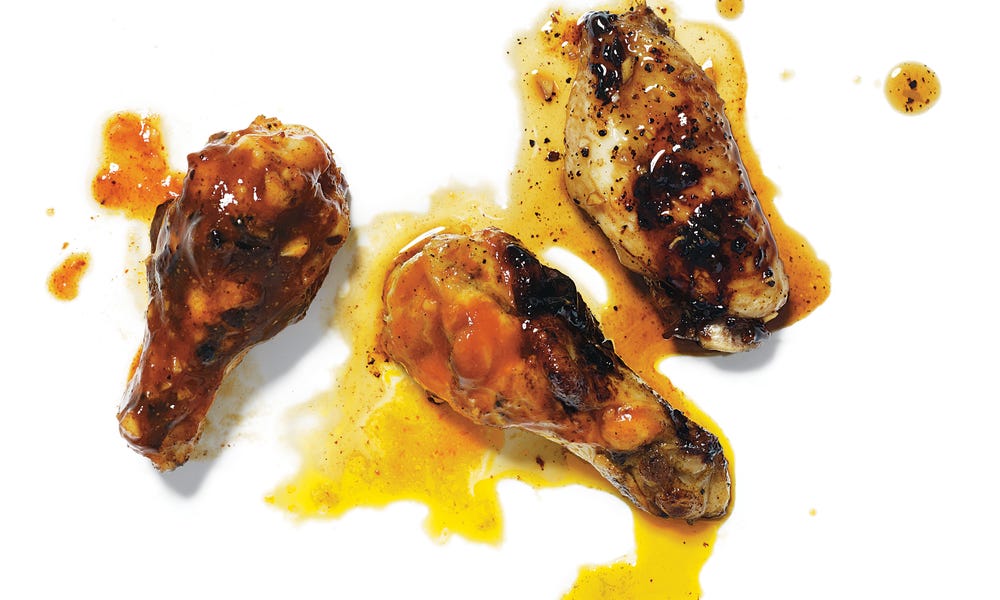 FishSauceCaramel Grilled Chicken Wings by Mark Bittman