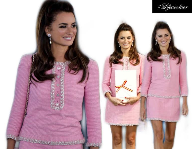 Penélope Cruz viste de rosa y Chanel en el Festival de Cine de San ...