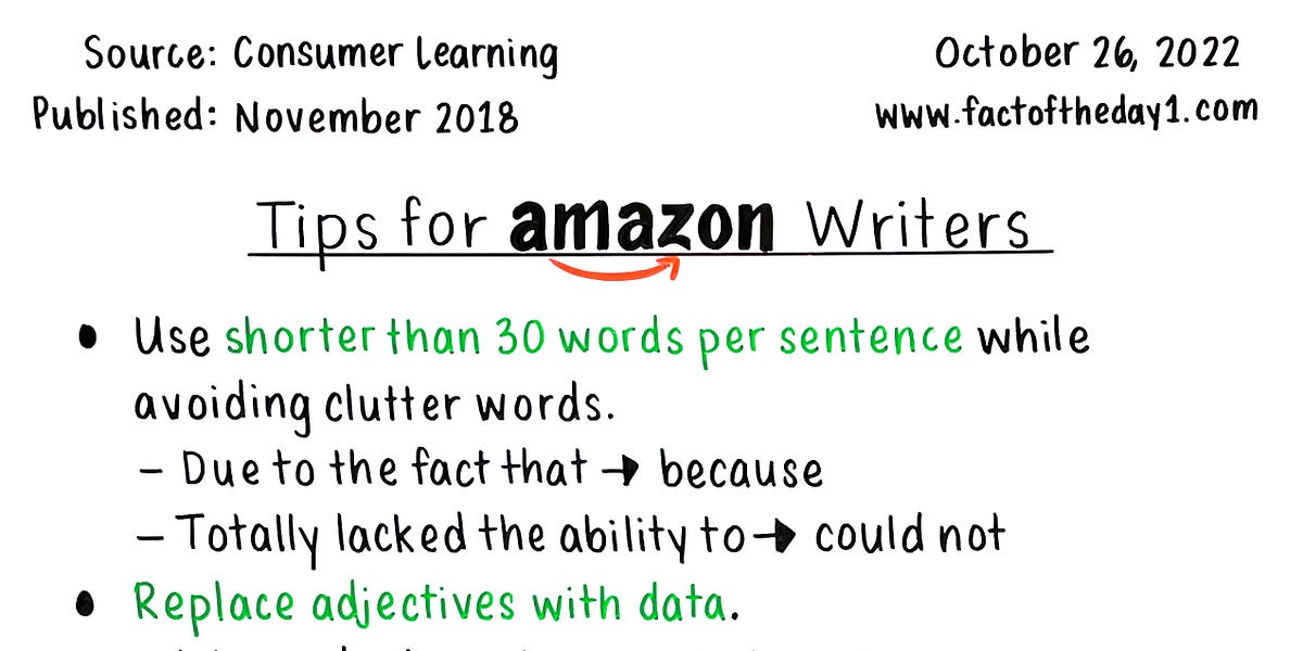 October 26 Tips for Amazon Writers by Danny Sheridan
