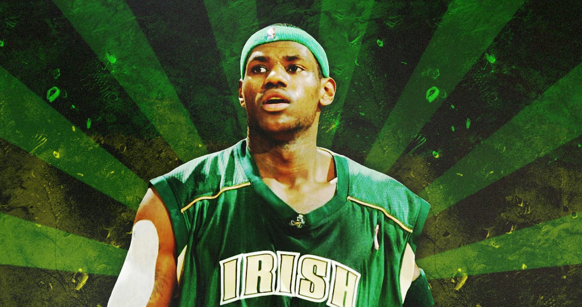 Lebron james high school years shop
