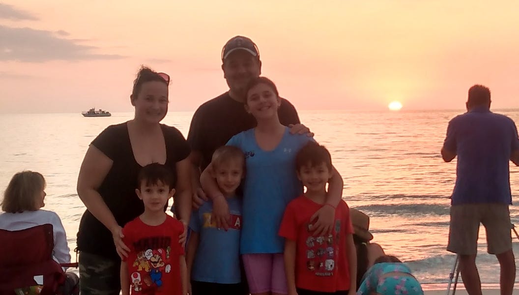 "Papa, Papa, can you do that flicky massage thing on my neck again?"