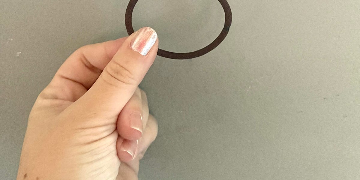 The Process of Breaking in your Elastic Hair Tie.