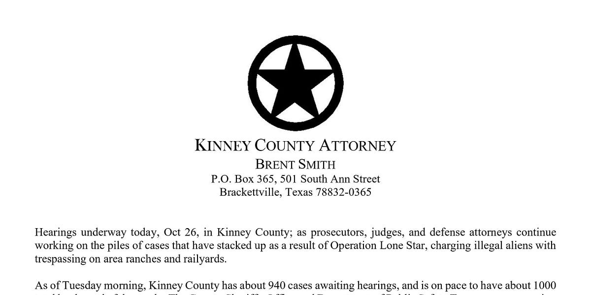 Kinney County Begins Hearings for First Trespassing Cases