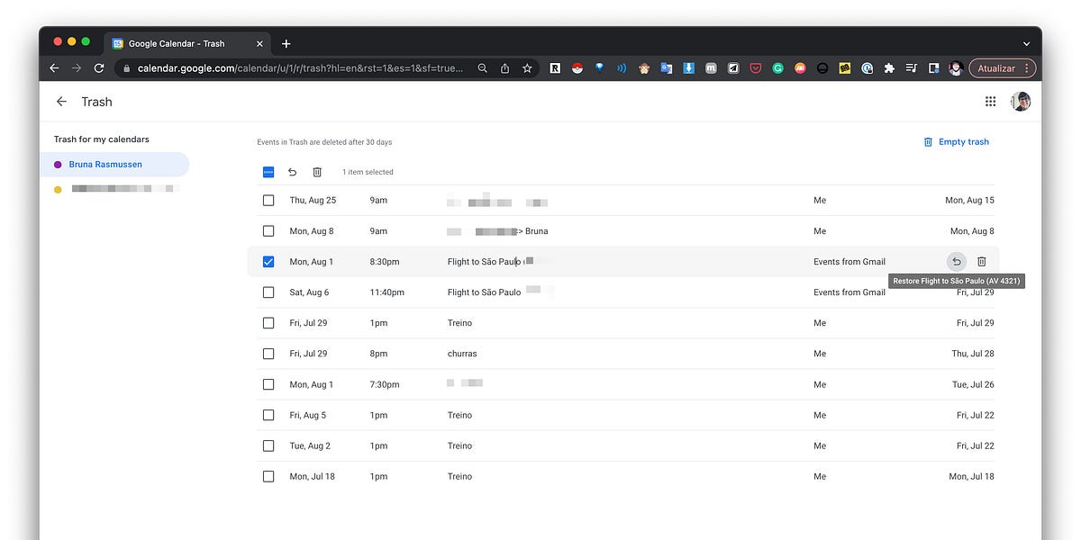 464 Como recuperar eventos removidos no seu Google Calendar