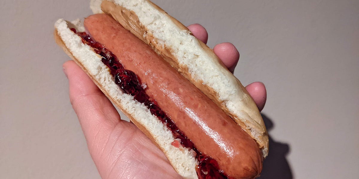 The peanut blooder and jelly sandwich by Dennis Lee