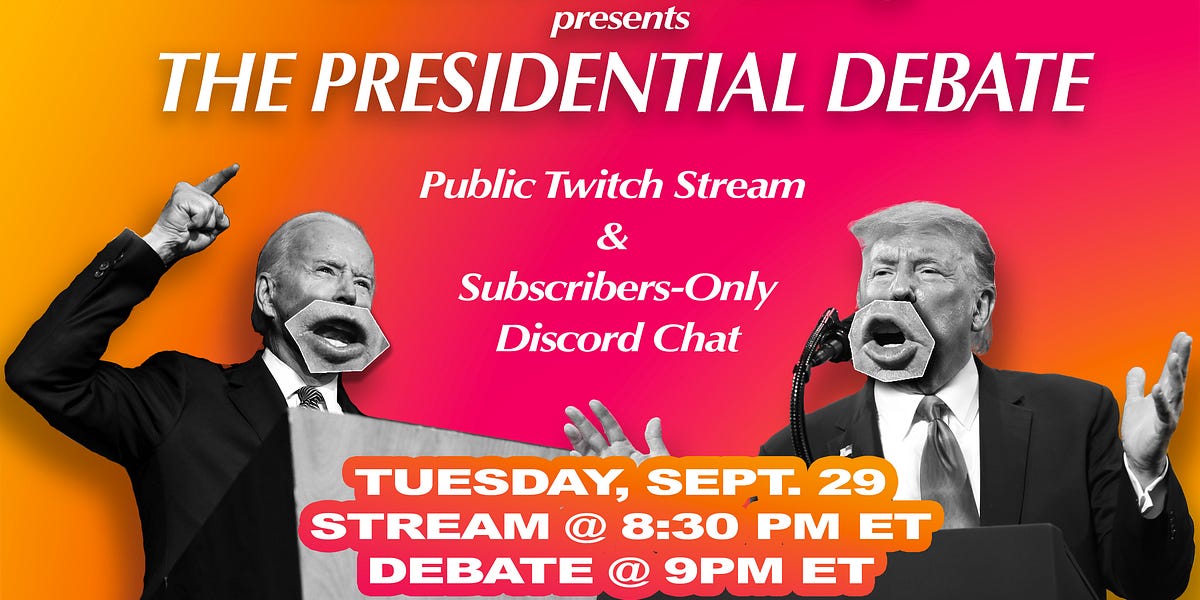 How to Watch the Presidential Debate with Us