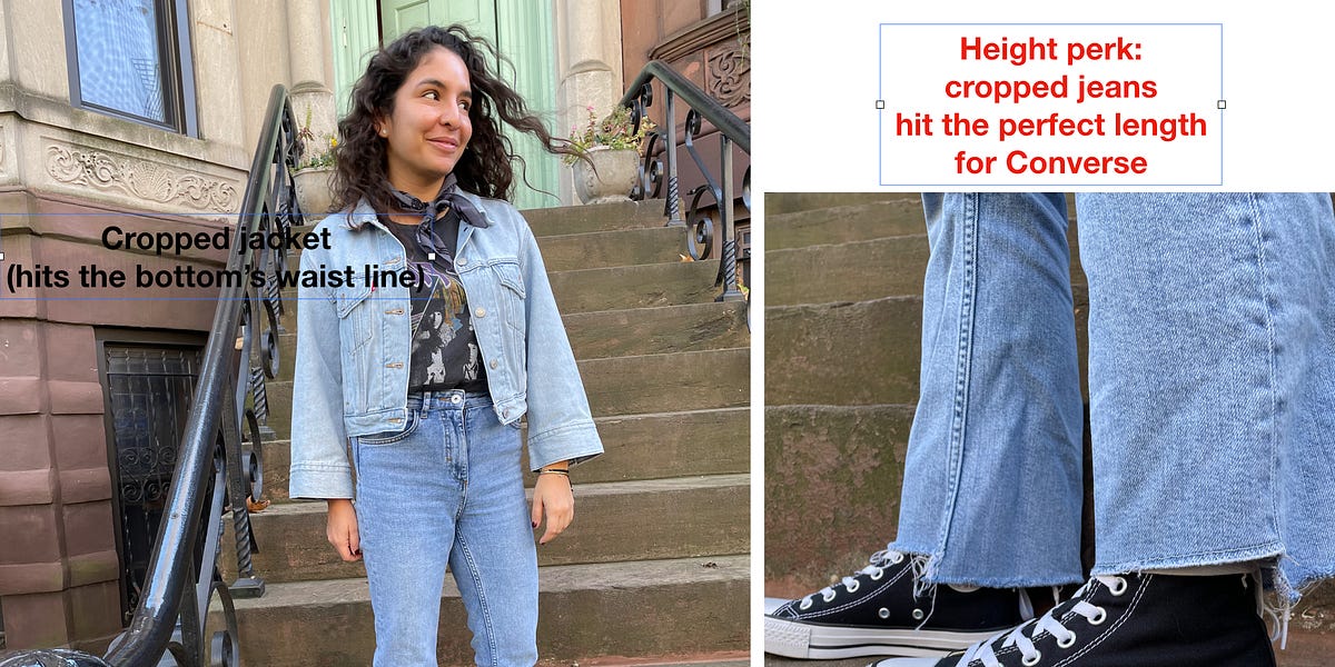 Converse best sale cropped jeans