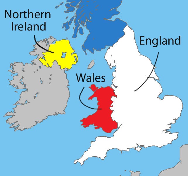 What is the difference between England, the United Kingdom and Great Britain?
