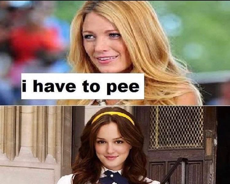 Go Piss Girl Gossip Girl Spelling Meme By Erin Taylor 