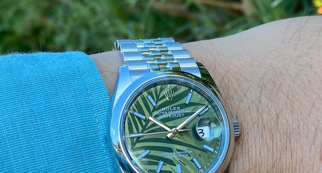 Datejust 36mm hotsell on wrist