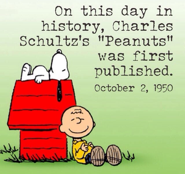 First "Peanuts" Cartoon Published by P. Wood