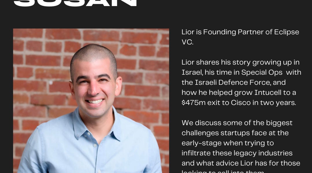 Eclipse Ventures Founder Lior Susan on Investing in Old-Line Industries ...