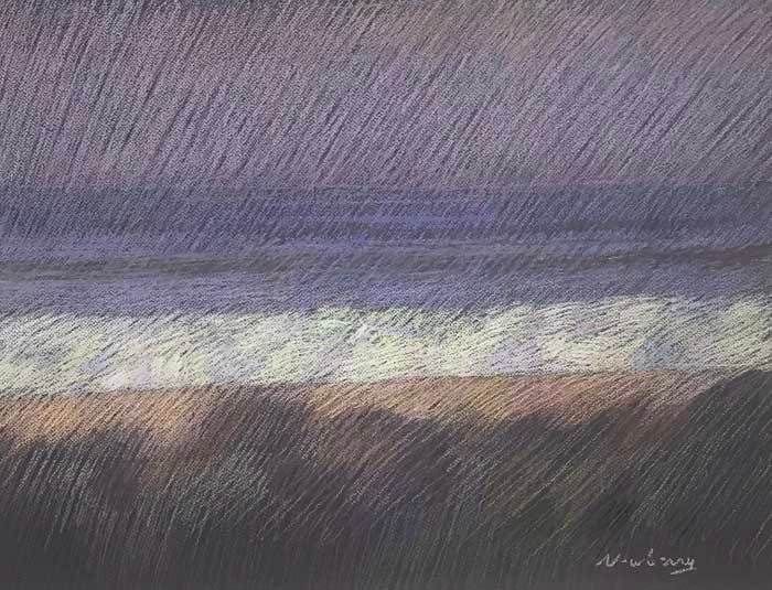 Newberry, San Onofre Violet, pastel