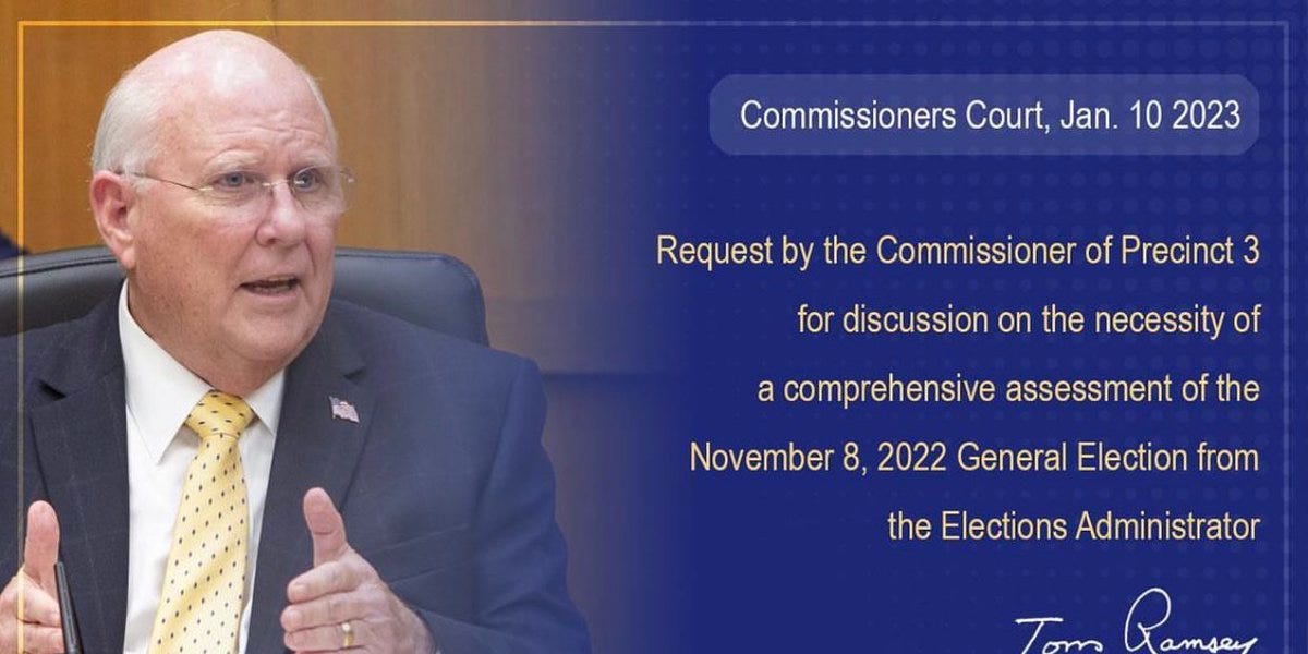 Harris County Commissioners Court Punch List 1 10 23