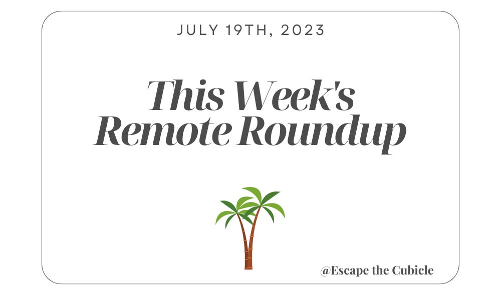 Remote Roundup This Week's Remote Jobs + Canada's New Digital Nomad Visa