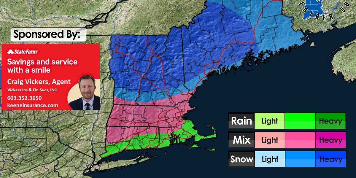 THURSDAYFRIDAY Update New England Weather Guy