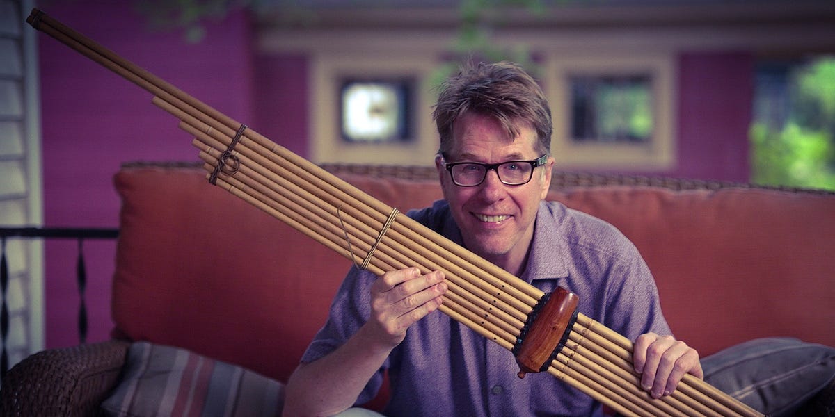 Khaen musical instrument top