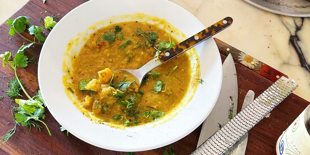 Squash Soup with Lentils and Herbs by Alison Roman