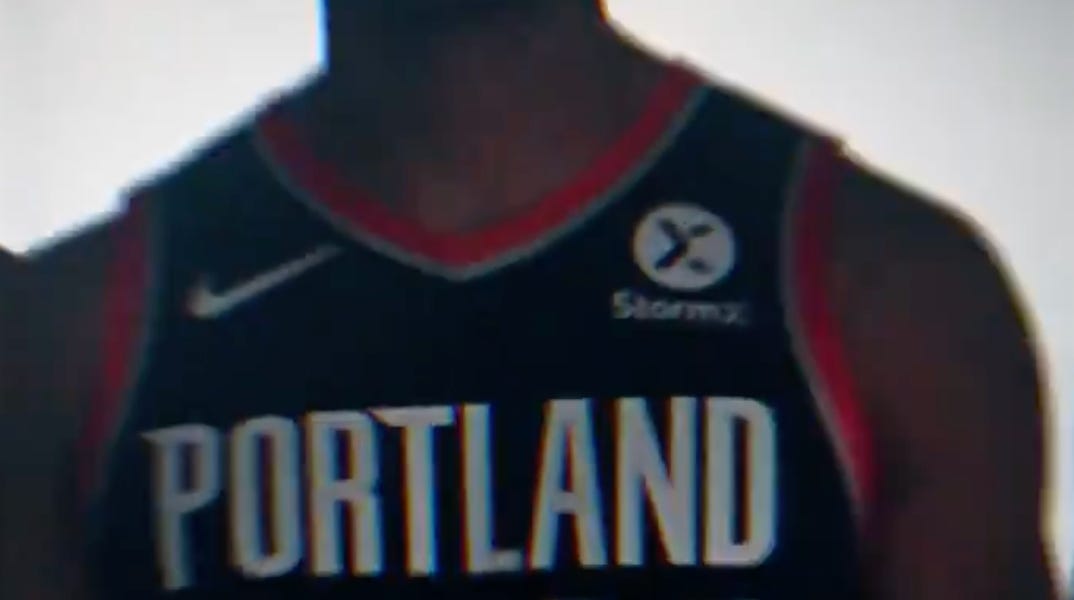 Portland trail blazers jersey sponsor discount