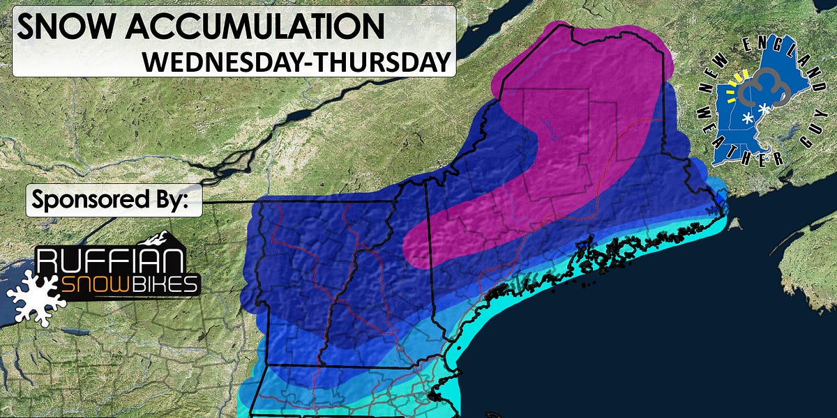 WEDNESDAYTHURSDAY UPDATE New England Weather Guy