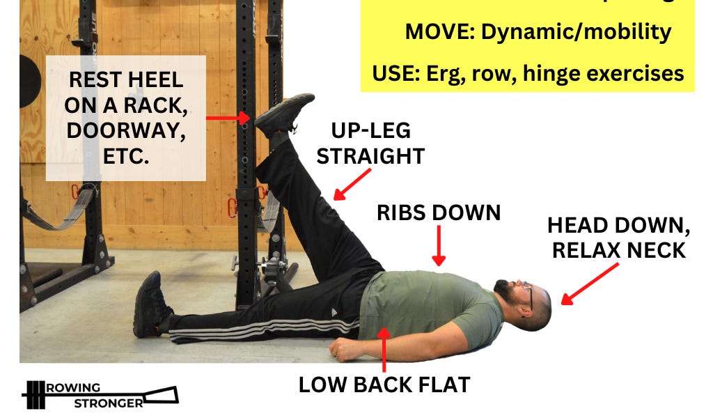 Doorway hamstring stretch top