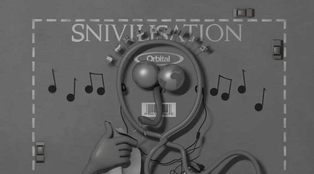 Orbital – 'Snivilisation' - by T.Q. Kelley - Ghost Deep