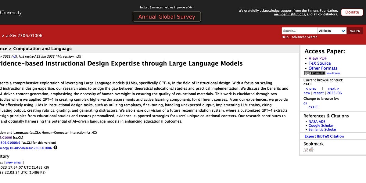 Scaling Evidence-based Instructional Design Expertise Using AI