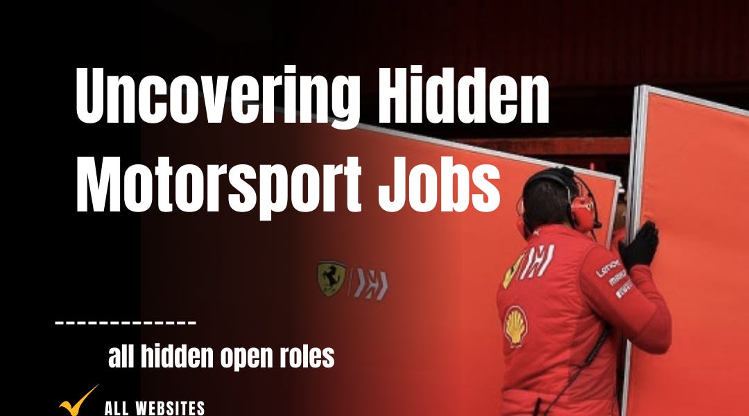 Uncovering Hidden Motorsport Jobs - motorsport hackers.