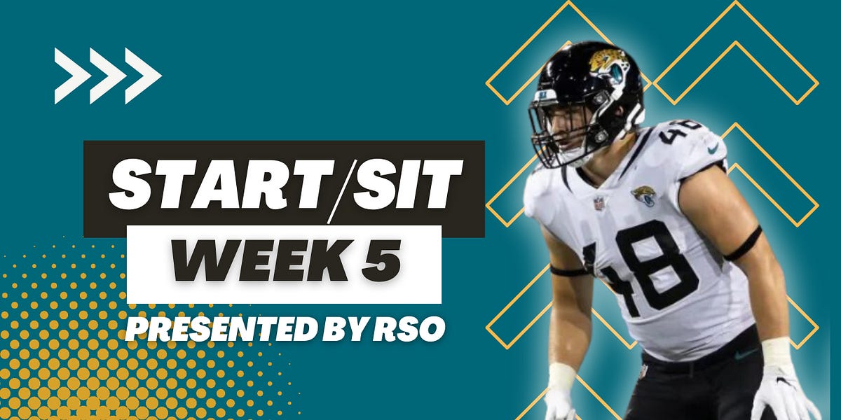 IDP Start/Sit Week 5 by Jake Kohlhagen The IDP Show