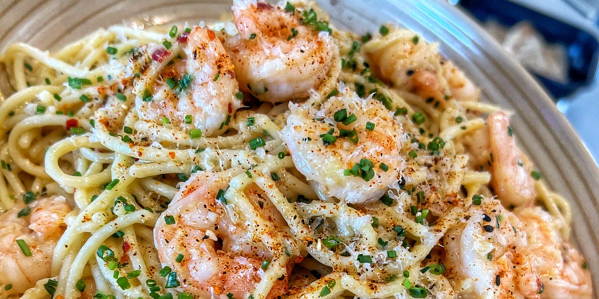 Garlic Shrimp Noodles by andrew gruel American Gravy