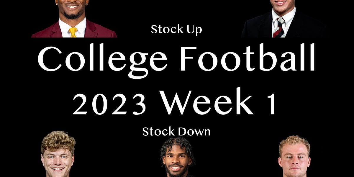 College Football 2023 Stock Up Week 1 Shedeur Sanders, Michael Pratt