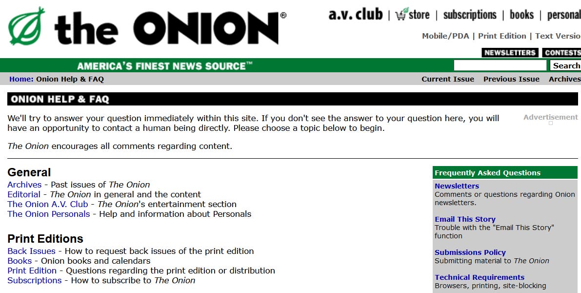 Preview Revisiting The Onion s print issues from 2004