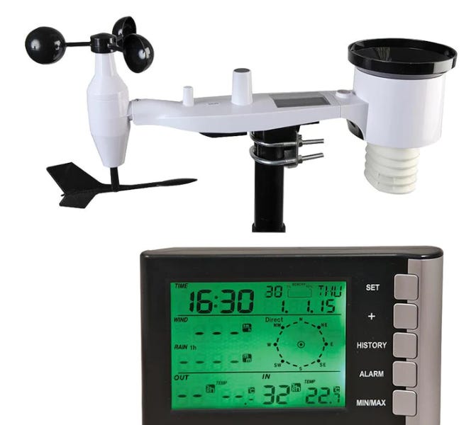 Portable Weather Station PRO Signal Solar Powered Weather Station
