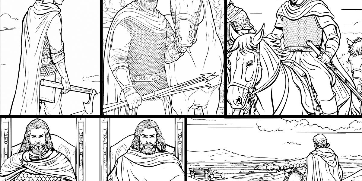 King Arthur: A Historical-Fantasy Colouring Book