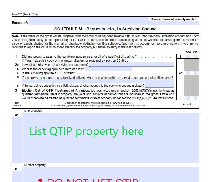 Elective 706 Filings The QTIP Election