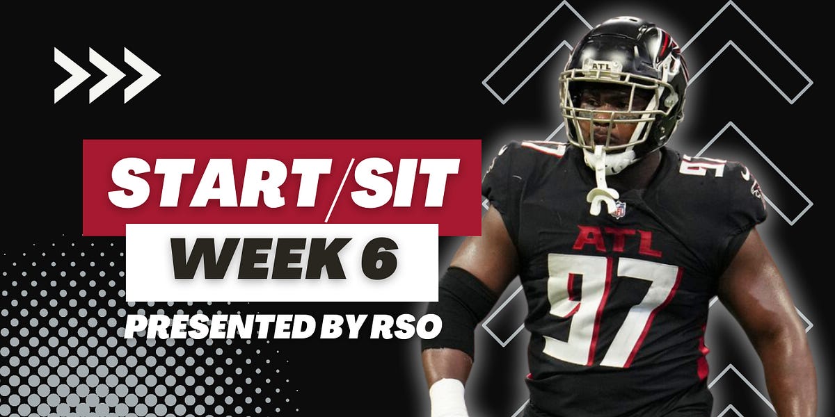 Start sit deals week 6